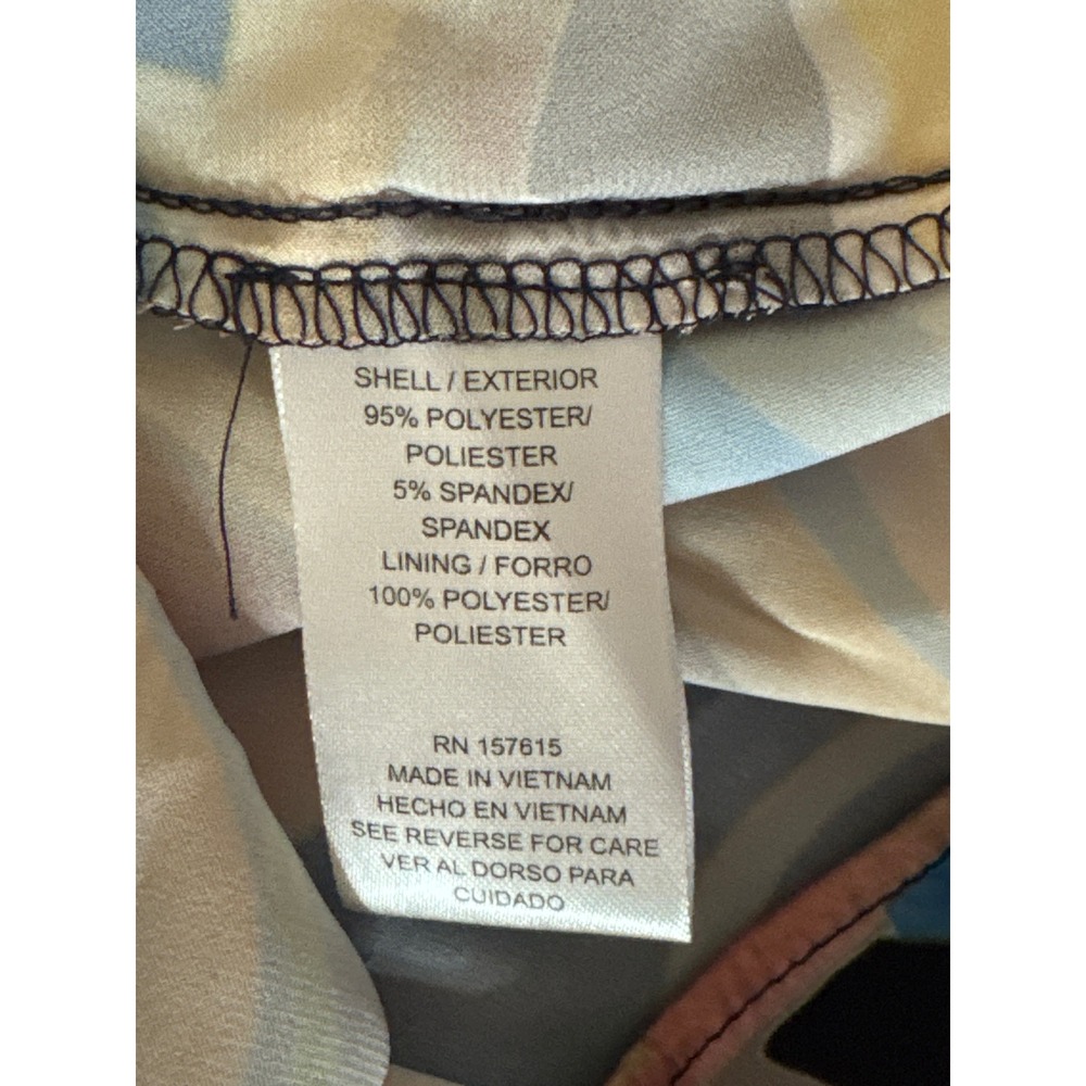Nicole Miller New York Abstract Swirl Print V-Neck Maxi Dress Multicolor M NWT - Picture 11 of 13